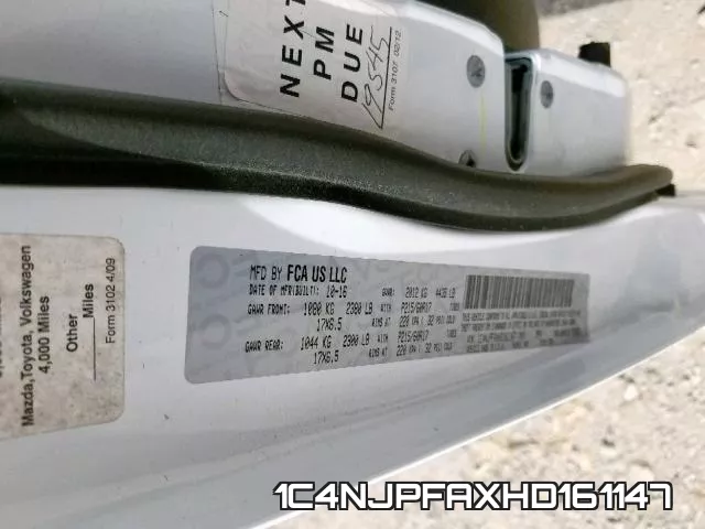 1C4NJPFAXHD161147 фото 2