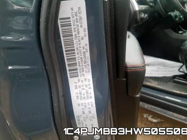 1C4PJMBB3HW505508 фото 2