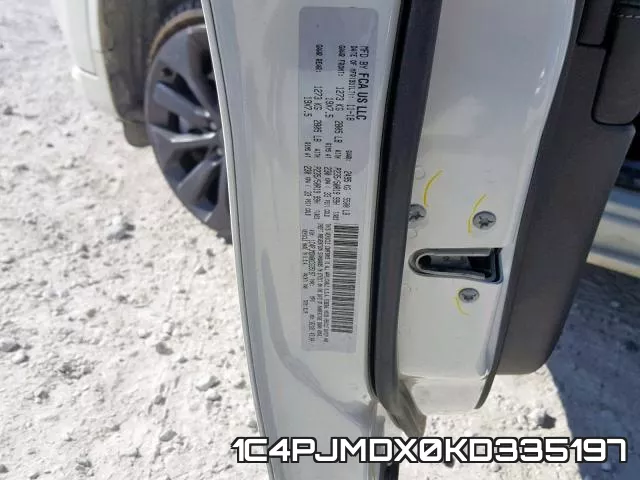 1C4PJMDX0KD335197 фото 2