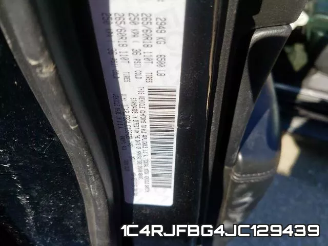1C4RJFBG4JC129439 фото 2