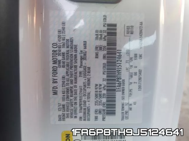 1FA6P8TH9J5124641 фото 2