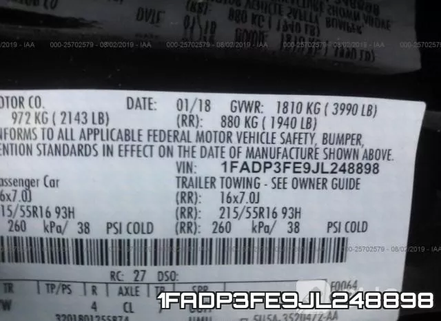 1FADP3FE9JL248898 фото 10