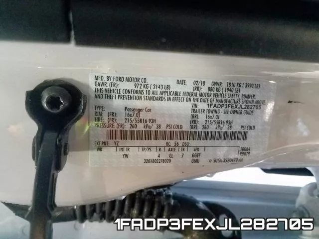 1FADP3FEXJL282705 фото 2