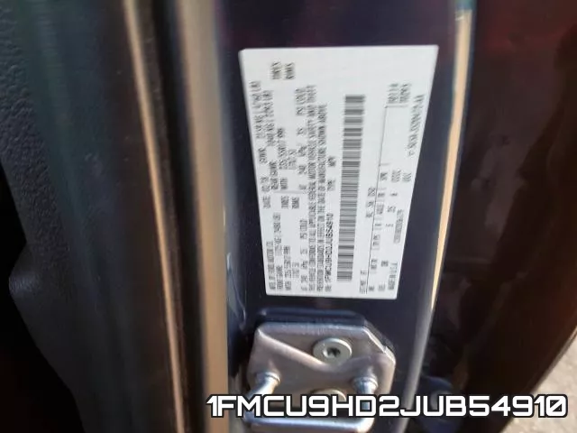 1FMCU9HD2JUB54910 фото 2