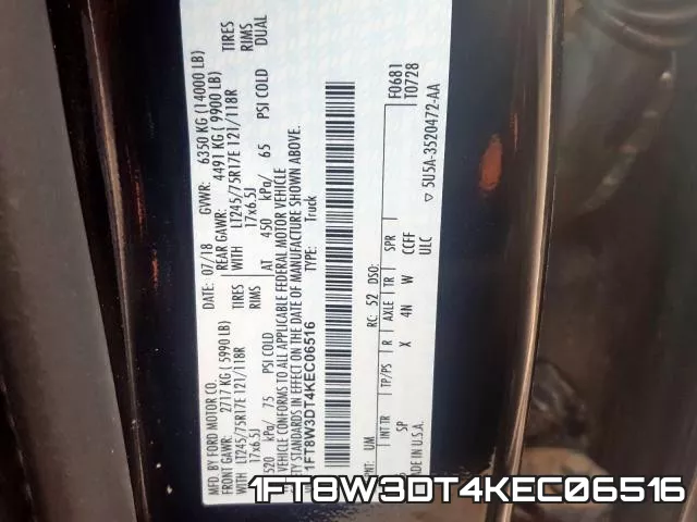 1FT8W3DT4KEC06516 фото 2