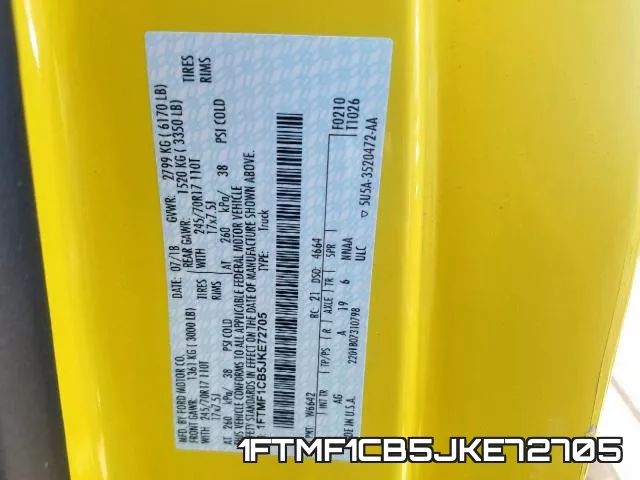 1FTMF1CB5JKE72705 фото 2