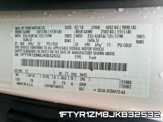 1FTYR1ZM8JKB32532 фото 2
