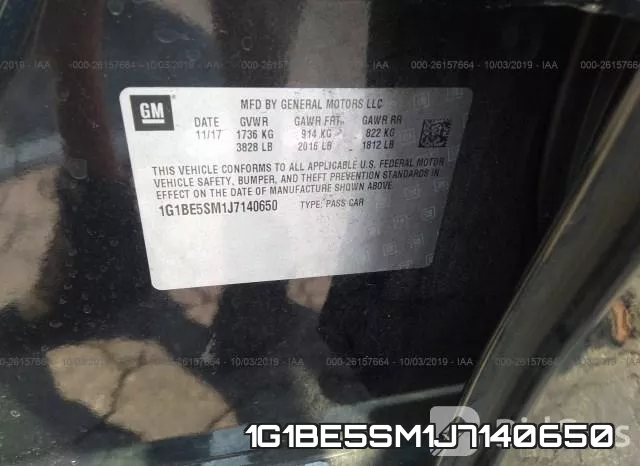 1G1BE5SM1J7140650 фото 7