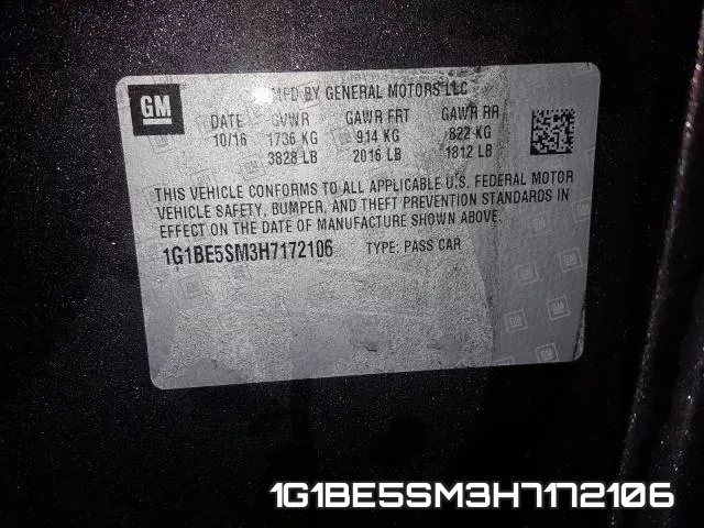 1G1BE5SM3H7172106 фото 2
