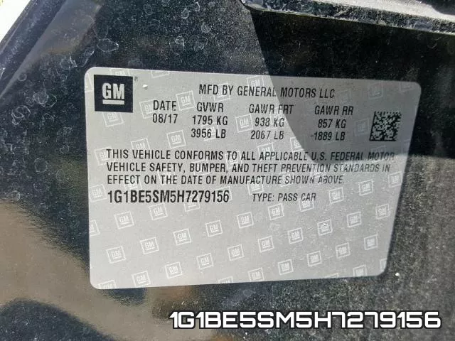 1G1BE5SM5H7279156 фото 2