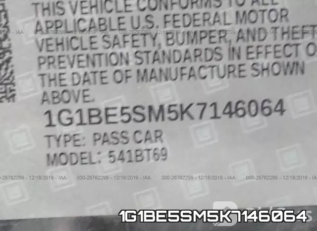1G1BE5SM5K7146064 фото 5