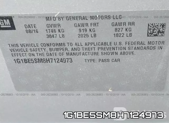 1G1BE5SM8H7124973 фото 9
