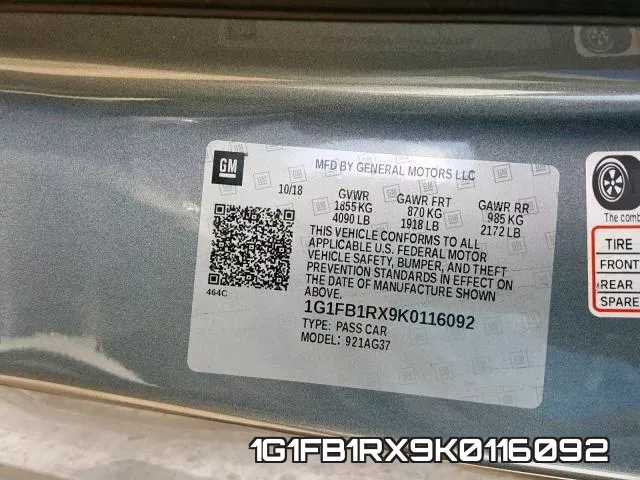 1G1FB1RX9K0116092 фото 2