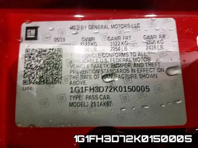 1G1FH3D72K0150005 фото 2