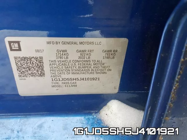 1G1JD5SH5J4101921 фото 2