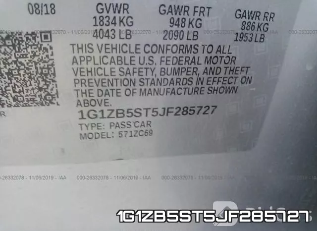 1G1ZB5ST5JF285727 фото 7