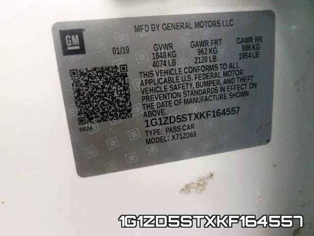 1G1ZD5STXKF164557 фото 2