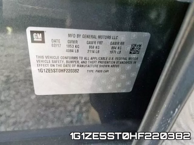 1G1ZE5ST0HF220382 фото 2