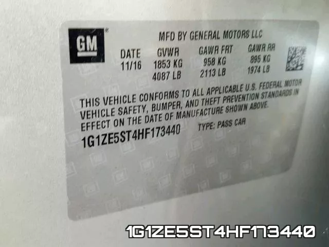 1G1ZE5ST4HF173440 фото 2