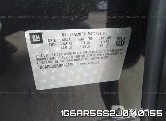 1G6AR5SS2J0140755 фото 9