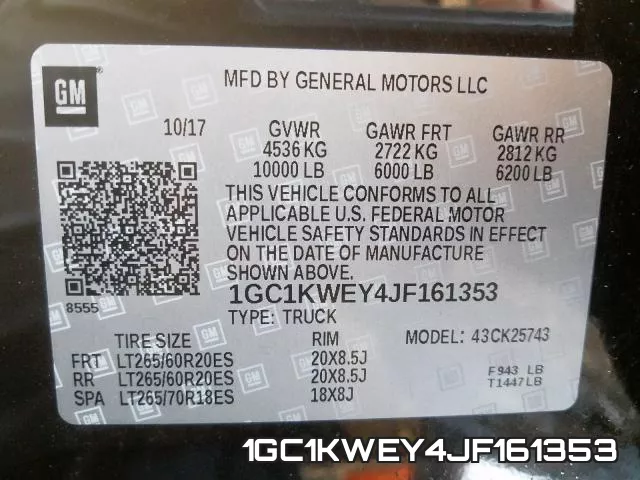 1GC1KWEY4JF161353 фото 2