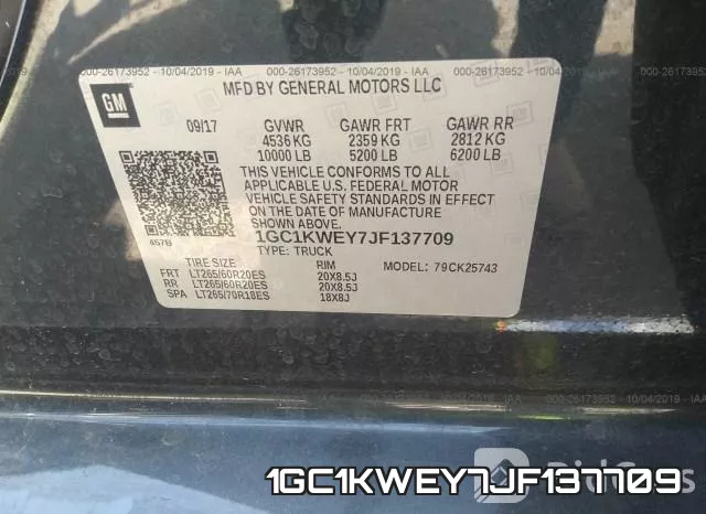 1GC1KWEY7JF137709 фото 10