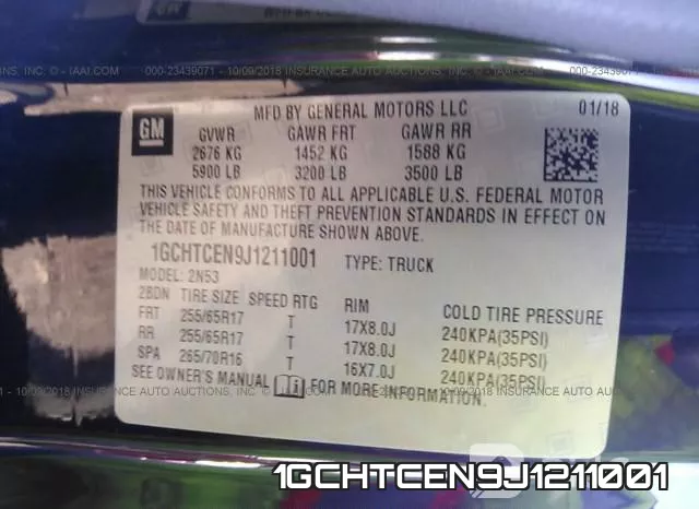 1GCHTCEN9J1211001 фото 8