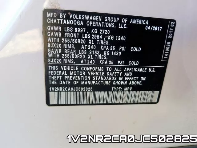 1V2NR2CA0JC502825 фото 2