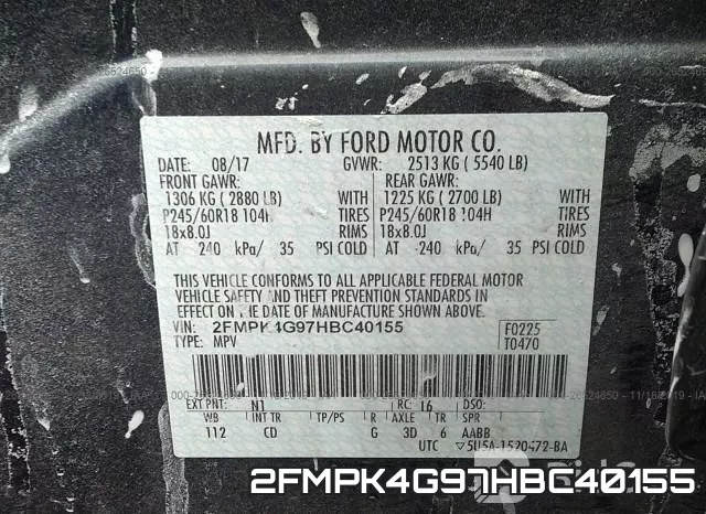2FMPK4G97HBC40155 фото 9