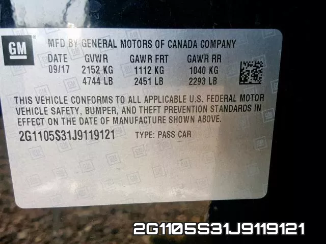 2G1105S31J9119121 фото 2