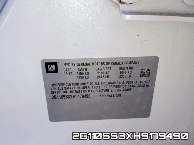 2G1105S3XH9179490 фото 2