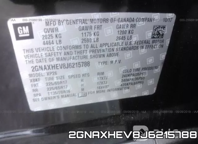2GNAXHEV8J6215788 фото 7