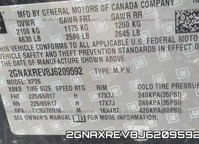 2GNAXREV8J6209592 фото 8