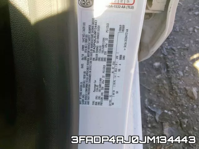 3FADP4AJ0JM134443 фото 2