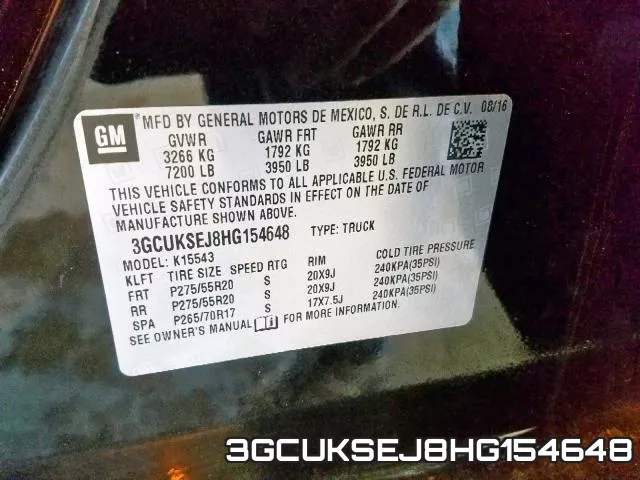 3GCUKSEJ8HG154648 фото 2