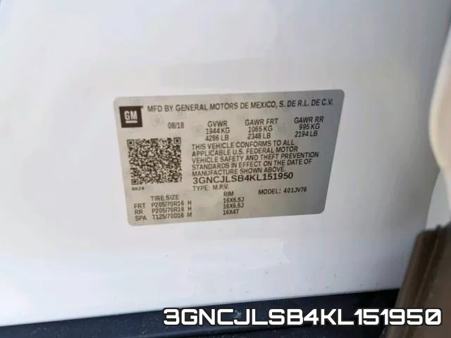 3GNCJLSB4KL151950 фото 2