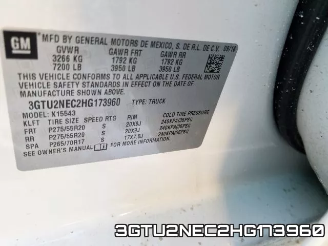 3GTU2NEC2HG173960 фото 2