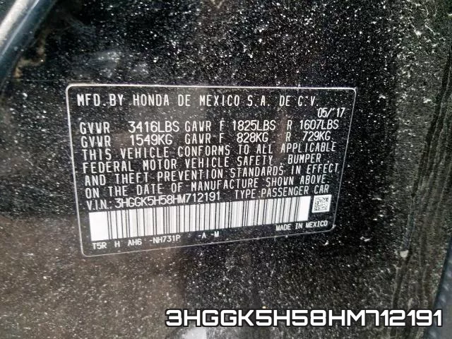 3HGGK5H58HM712191 фото 2