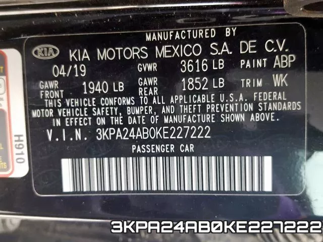 3KPA24AB0KE227222 фото 2