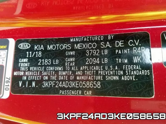 3KPF24AD3KE058658 фото 2