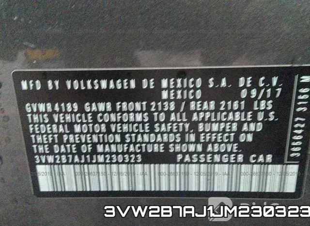 3VW2B7AJ1JM230323 фото 8