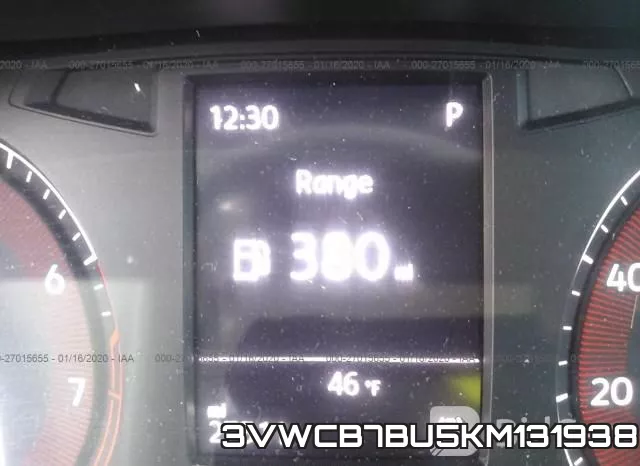 3VWCB7BU5KM131938 фото 7