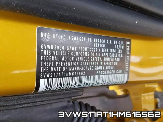 3VWS17AT1HM616562 фото 2