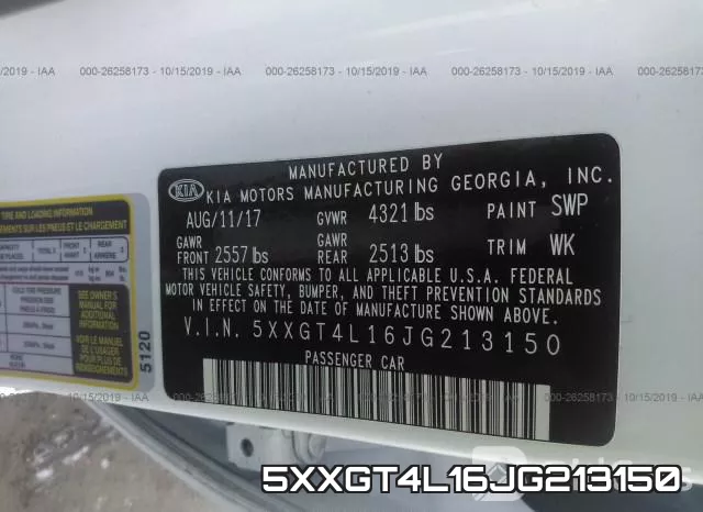 5XXGT4L16JG213150 фото 9