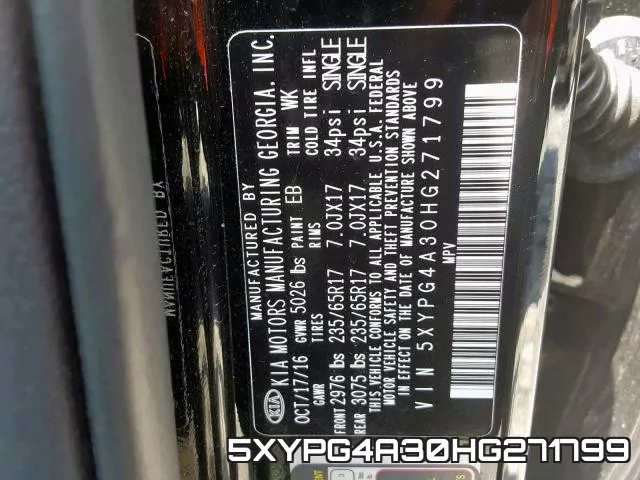 5XYPG4A30HG271799 фото 2