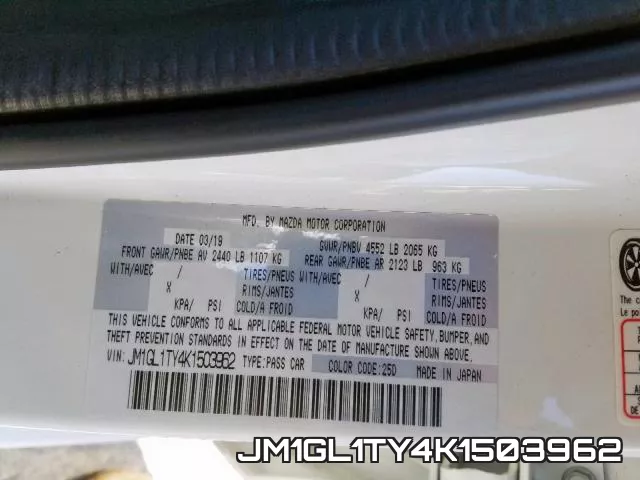 JM1GL1TY4K1503962 фото 2