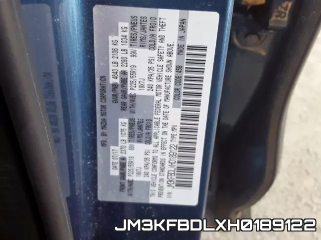 JM3KFBDLXH0189122 фото 2