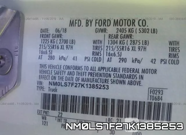 NM0LS7F27K1385253 фото 10