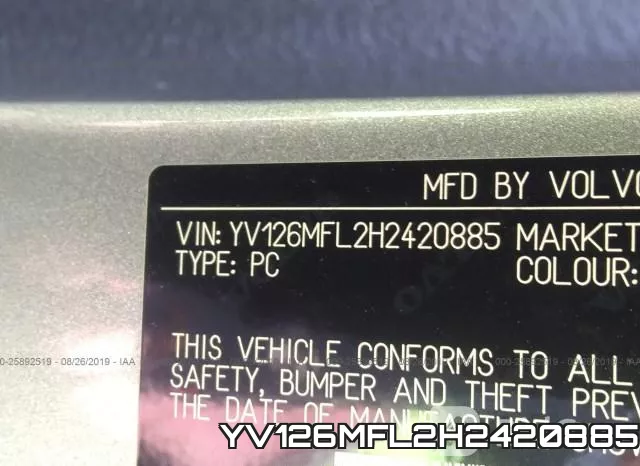YV126MFL2H2420885 фото 10
