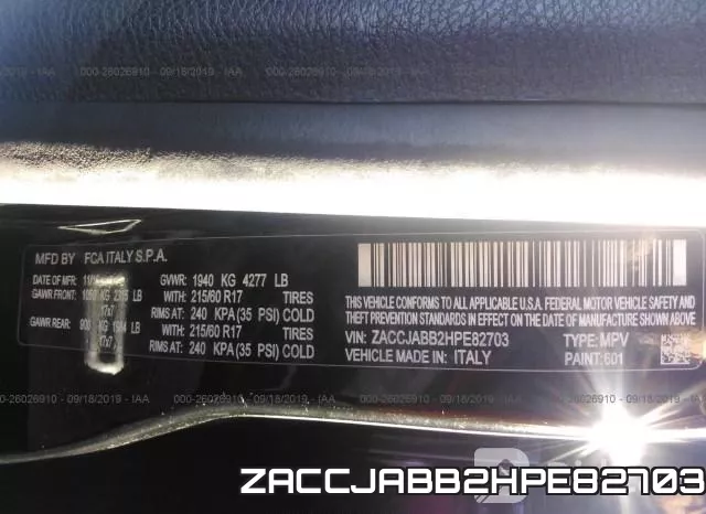 ZACCJABB2HPE82703 фото 9